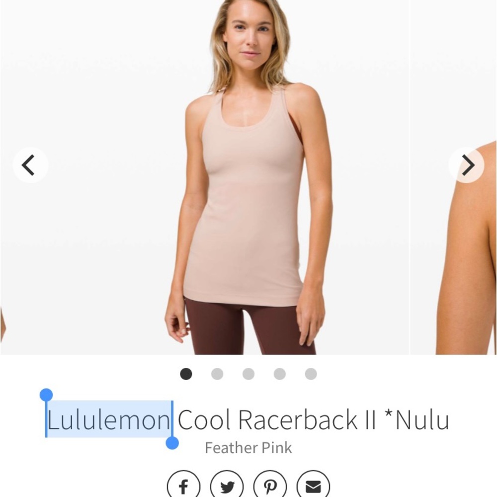 Lululemon Cool Racerback Tank Top - Nulu 6